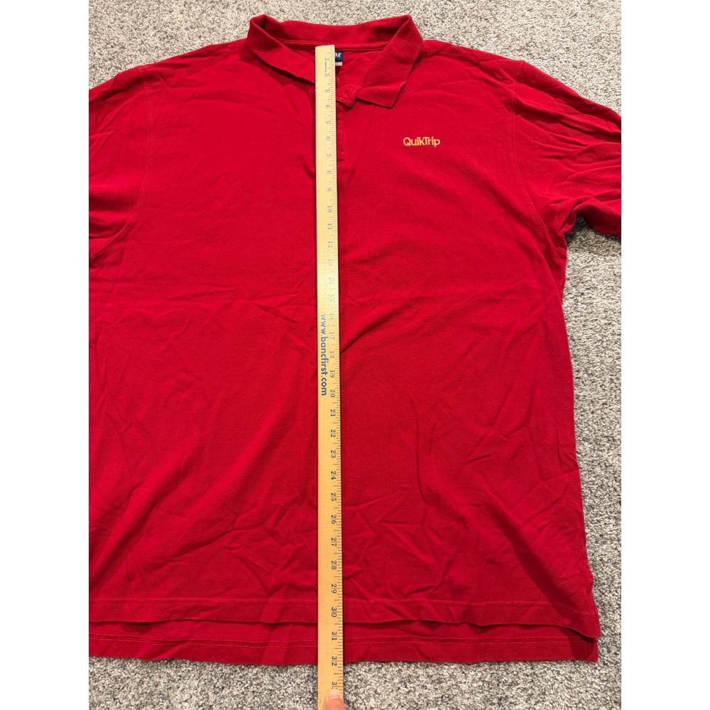 Gear For Sports Polo Shirt Mens XXL Red QuikTrip Embroidered Short Sleeve Pique - Picture 7 of 9